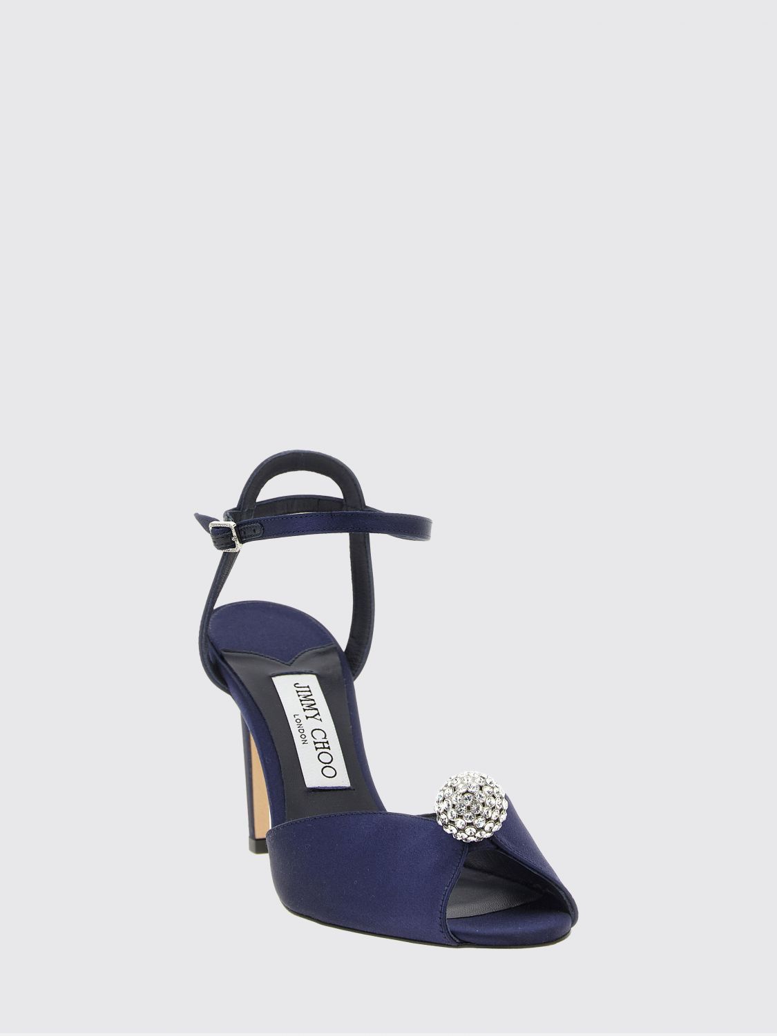 sacora satin stiletto heel sandals with crystals