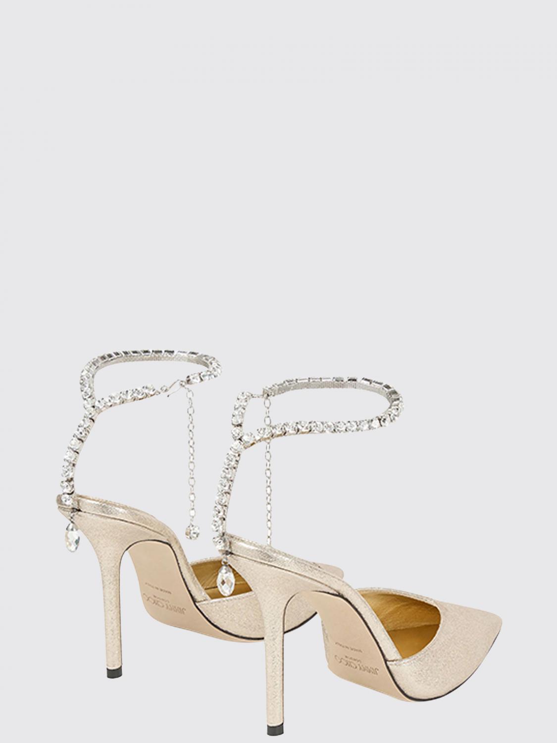 saeda crystal-embellished fabric court shoes with ankle strap