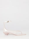 jelly thong sandals chloé in pvc with ankle strap