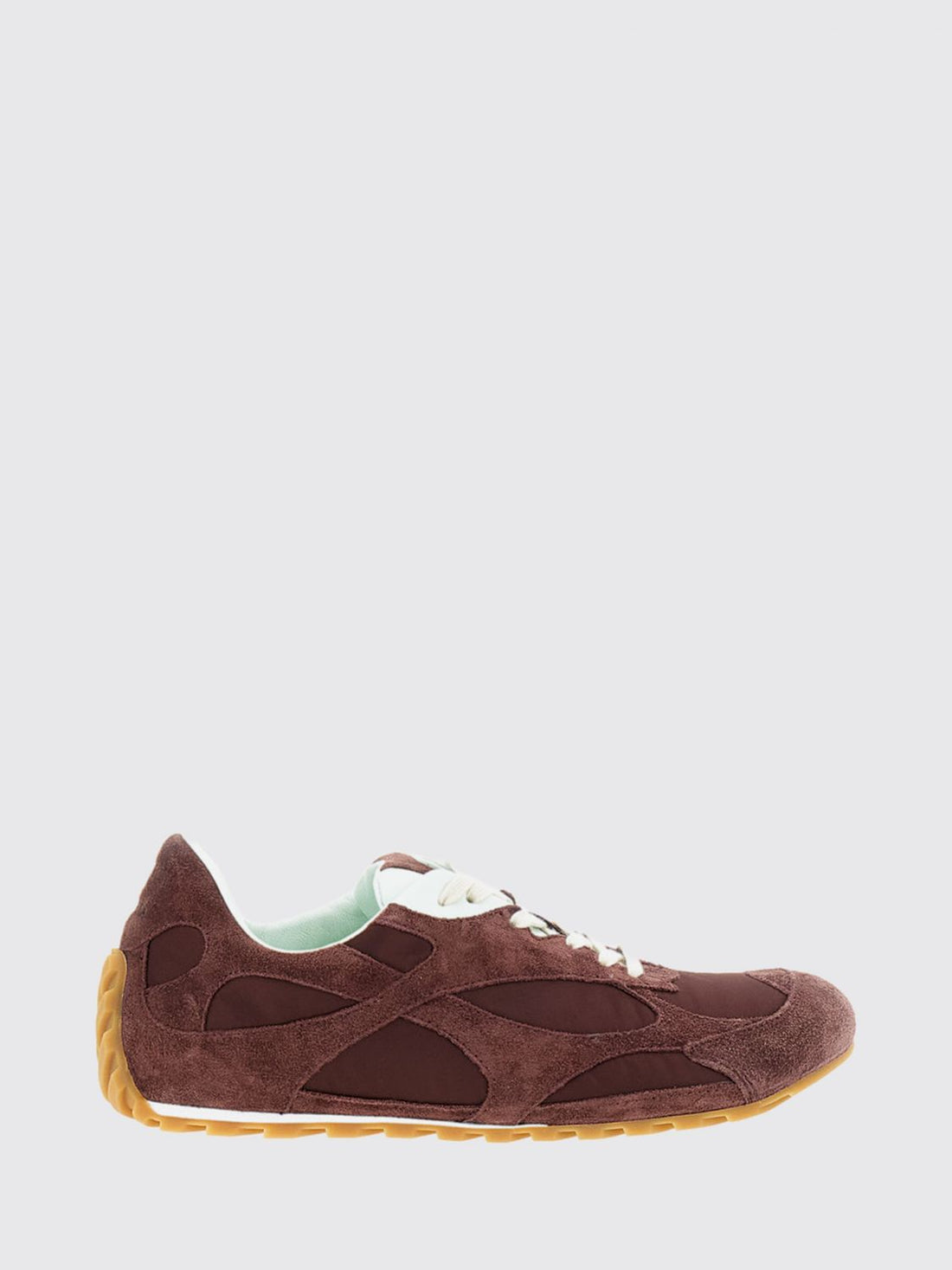 BOTTEGA VENETA 36 orbit suede and nylon sneakers with notched sole