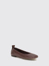 charlotte woven leather ballet flats with square toe