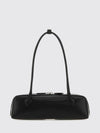 le teckel rectangular leather shoulder bag with double handle