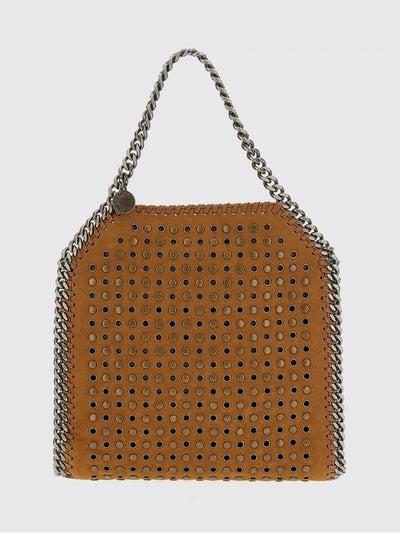 falabella small alter mat handbag with chain trims