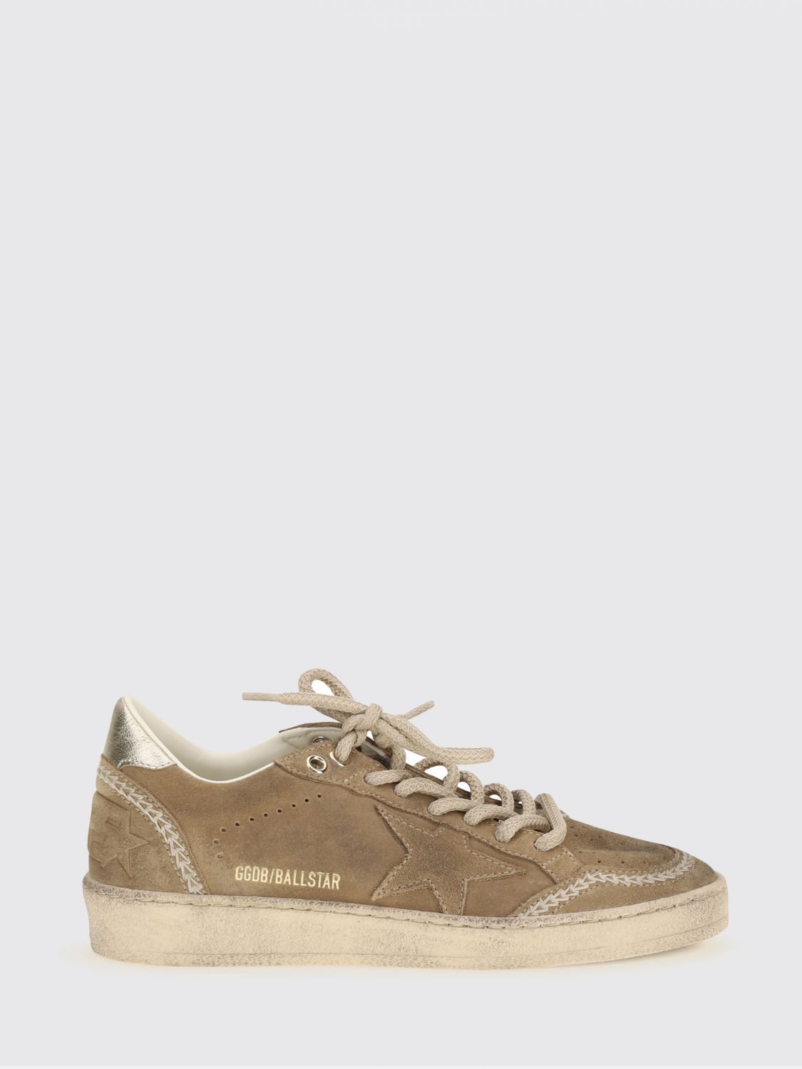 ball star suede low-top sneakers with distressed effect