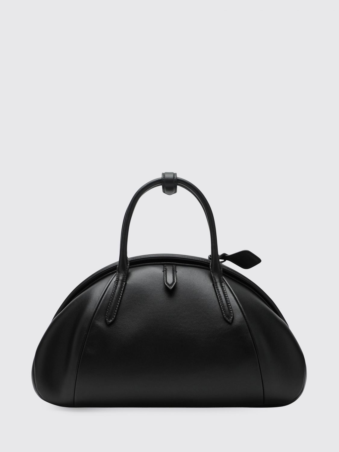 medium purse smooth calfskin leather handbag with snap closure