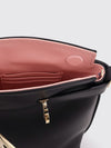 mini calfskin leather bucket bag with gancini logo