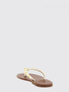 rockstud flat thong sandals in leather with studs