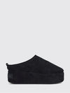 alaska suede platform mules with shearling lining