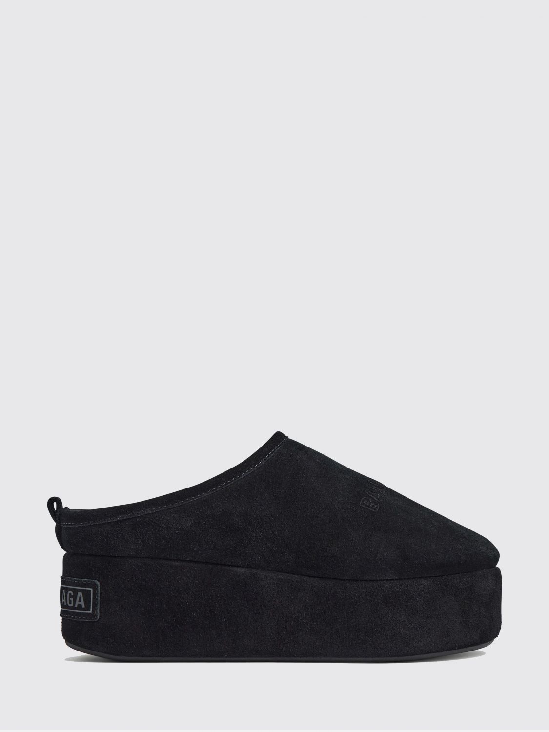 alaska suede platform mules with shearling lining