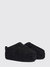 alaska suede platform mules with shearling lining
