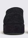 alaska suede platform mules with shearling lining