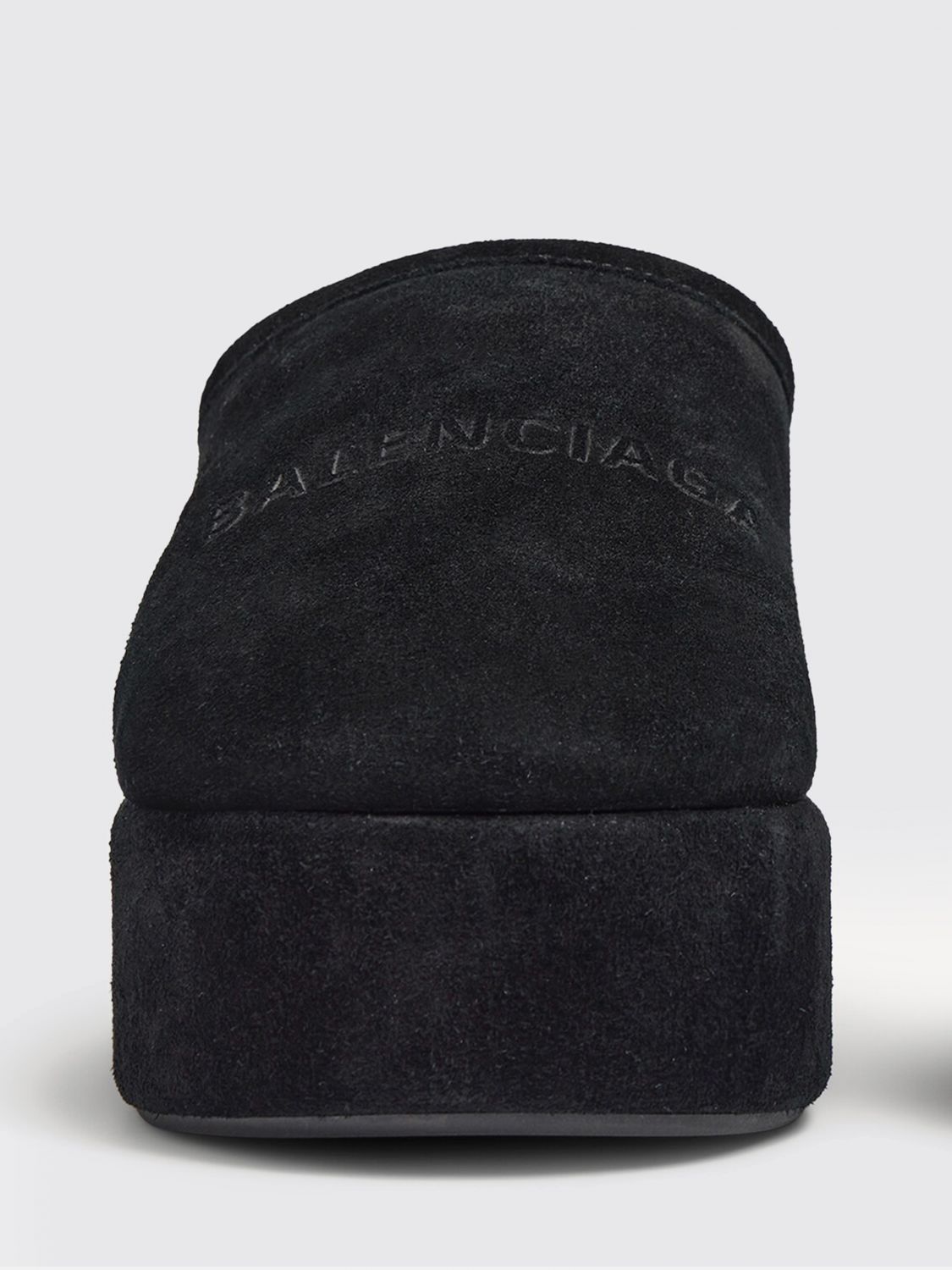 alaska suede platform mules with shearling lining