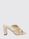 rafi high-heel mules sandals in laminated leather