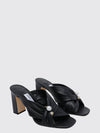 rafi high-heel mules sandals in smooth leather