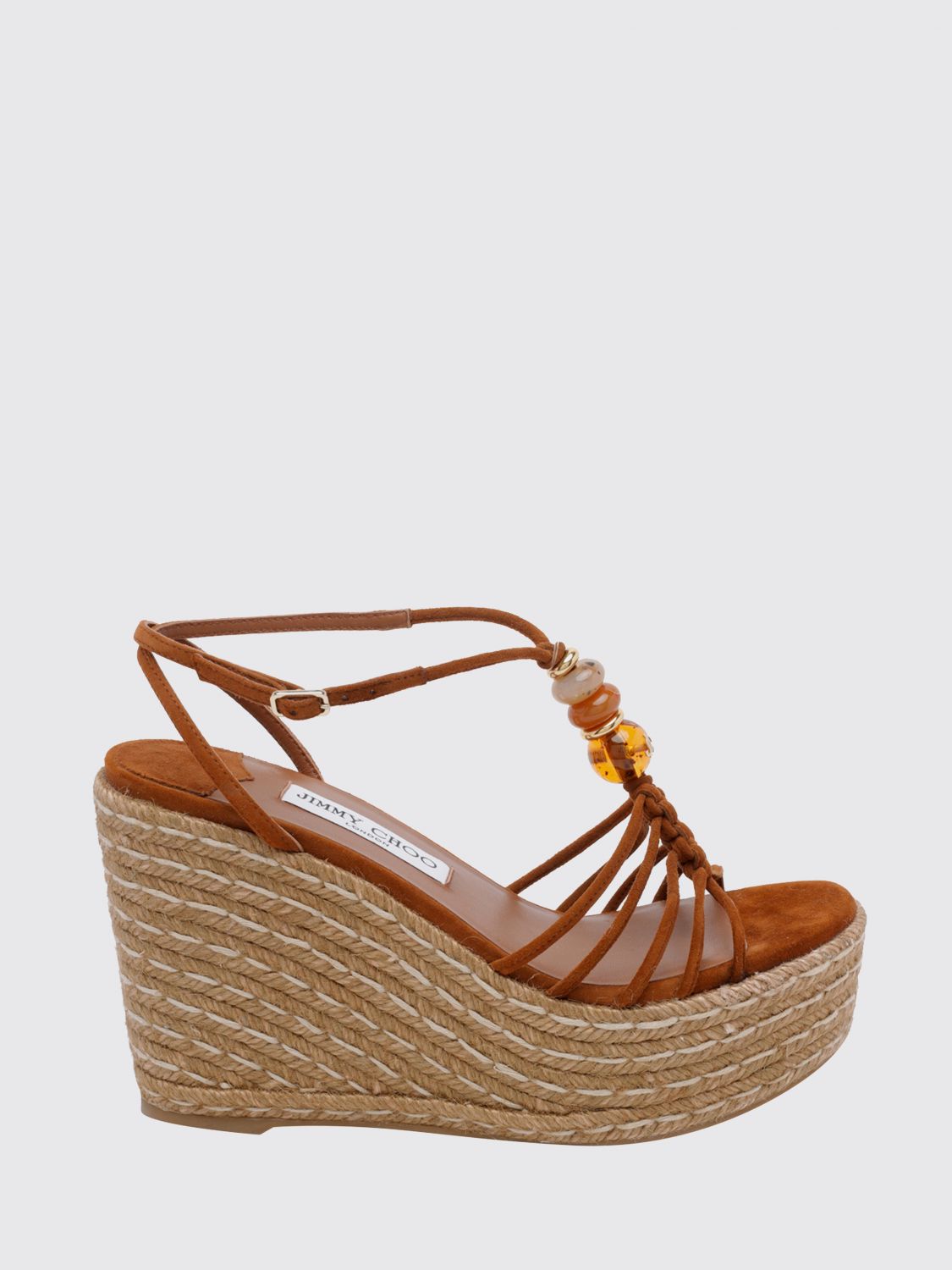 lemi beaded suede wedge sandals
