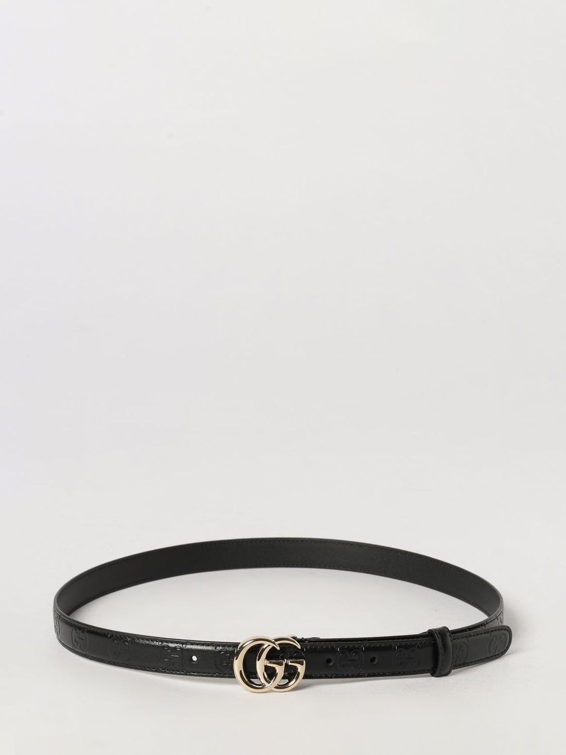 GUCCI 70 gg marmont smooth calfskin leather belt with monogram buckle