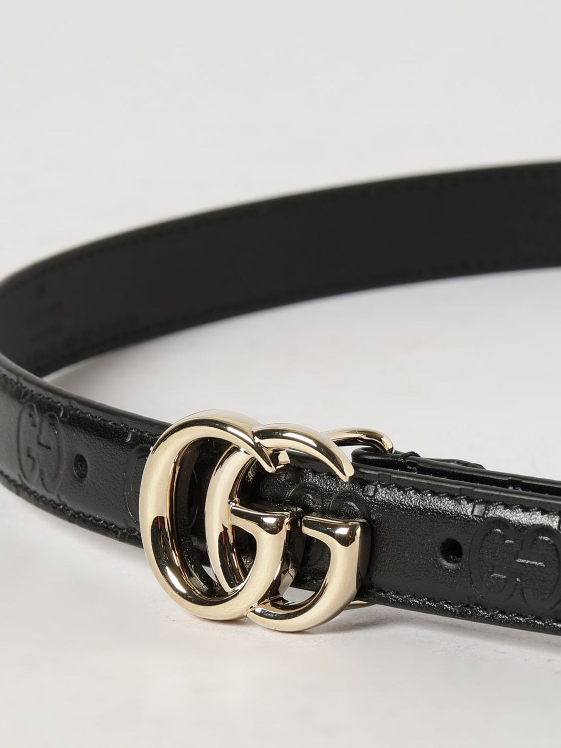GUCCI 70 gg marmont smooth calfskin leather belt with monogram buckle