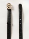 gg marmont smooth calfskin leather belt with monogram buckle