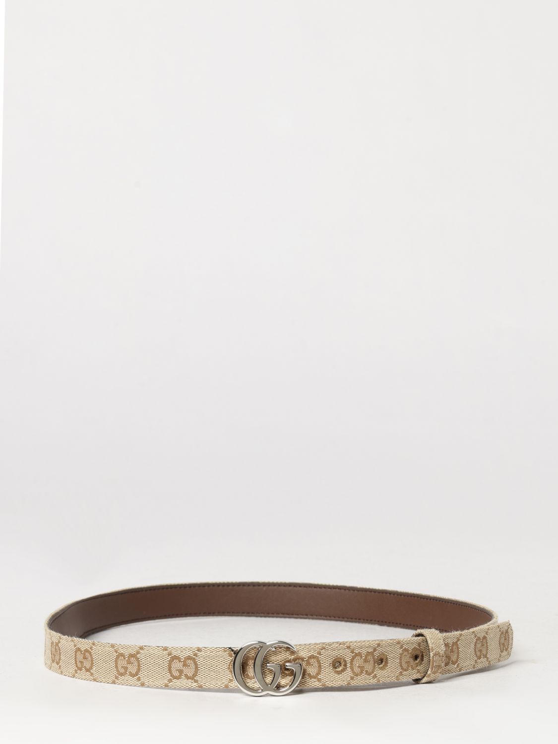 gg marmont jacquard fabric belt with monogram and gg buckle