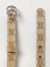 gg marmont jacquard fabric belt with monogram and gg buckle