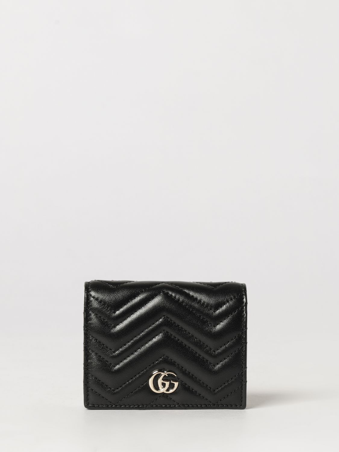gg marmont chevron matelassé nappa bifold wallet
