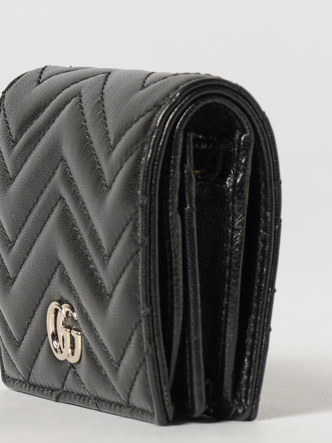 gg marmont chevron matelassé nappa bifold wallet