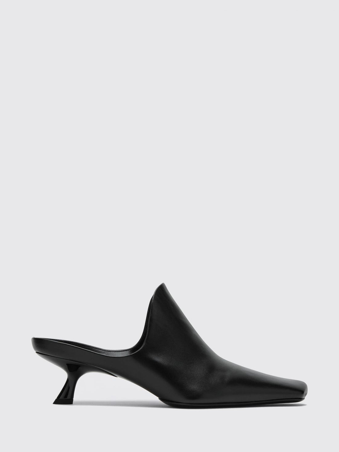 LOEWE 36 emily calfskin mules with square toe and flared heel