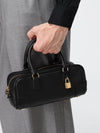 amazona 23 nappa calfskin handbag with embossed logo