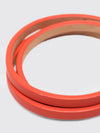 anagram multi-strand calfskin bracelet with metal monogram