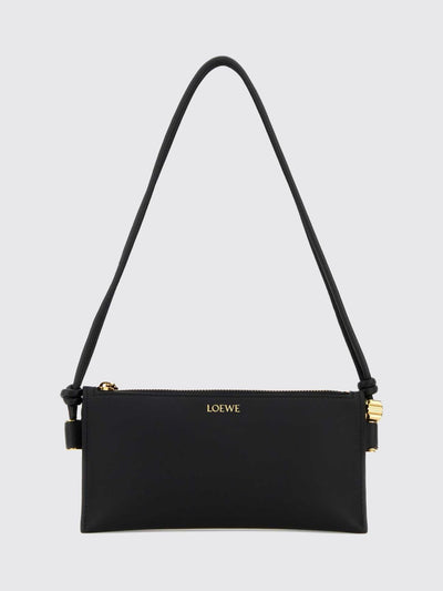 joya knotted handle shoulder bag in nappa leather