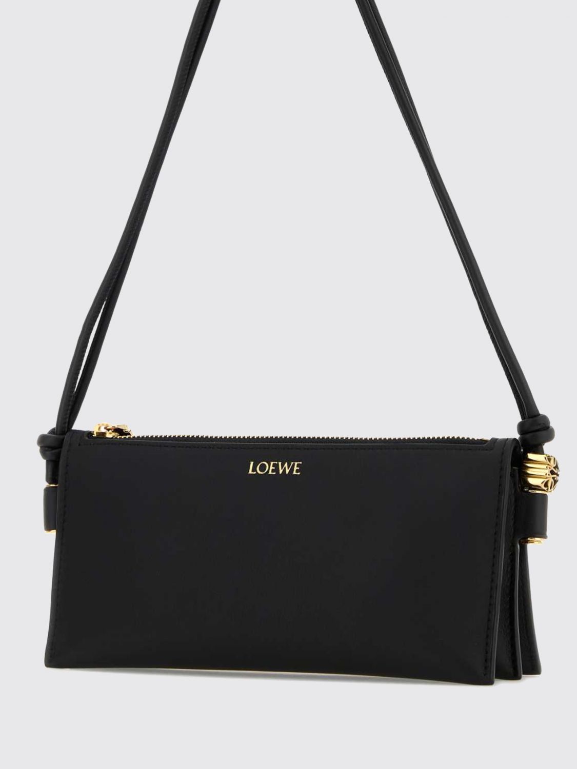 joya knotted handle shoulder bag in nappa leather