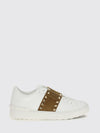 rockstud untitled leather and suede sneakers with iconic studs