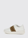 rockstud untitled leather and suede sneakers with iconic studs