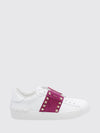 rockstud untitled leather and suede sneakers with iconic studs