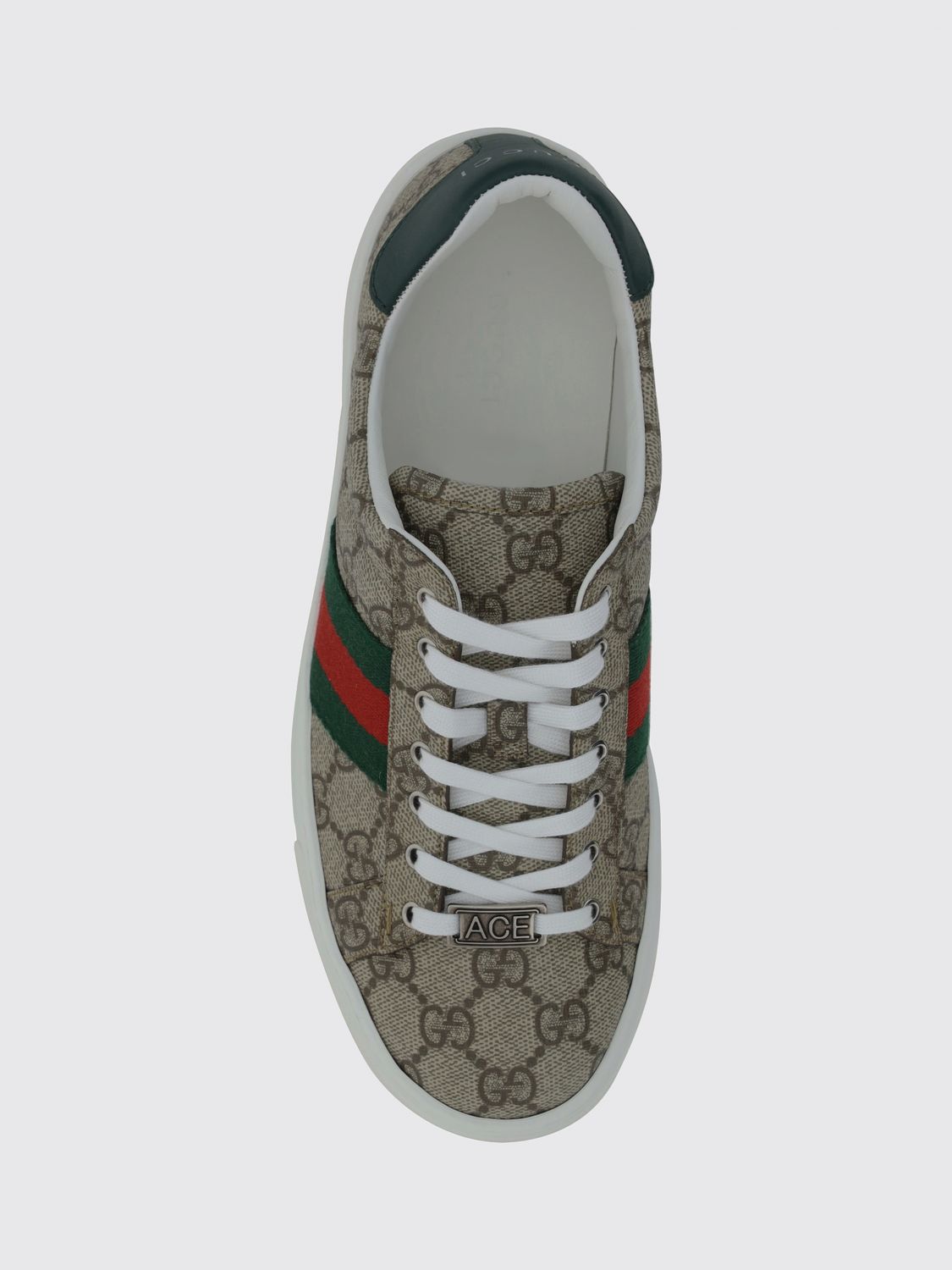 ace low top gg supreme fabric monogram sneakers