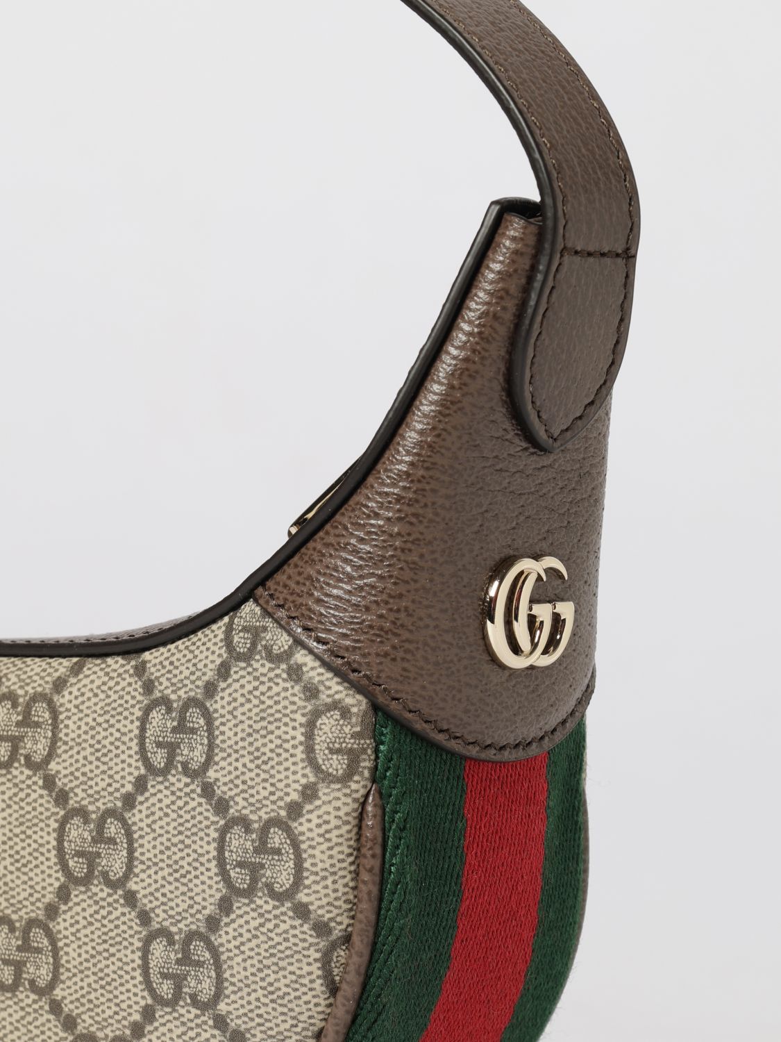 ophidia rounded mini top handle bag in gg supreme canvas