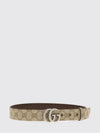 belt in coated cotton with gg monogram buckle