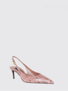 python-print leather slingback pumps with dg logo