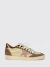 ball star low-top trainers in suede calfskin with distressed effect