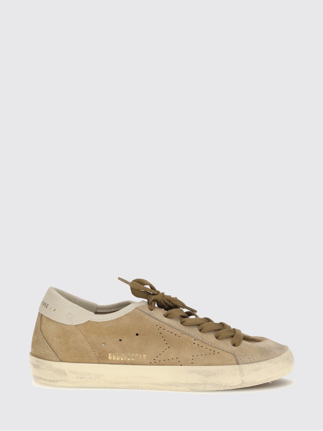 super-star suede calf leather sneakers with distressed effect