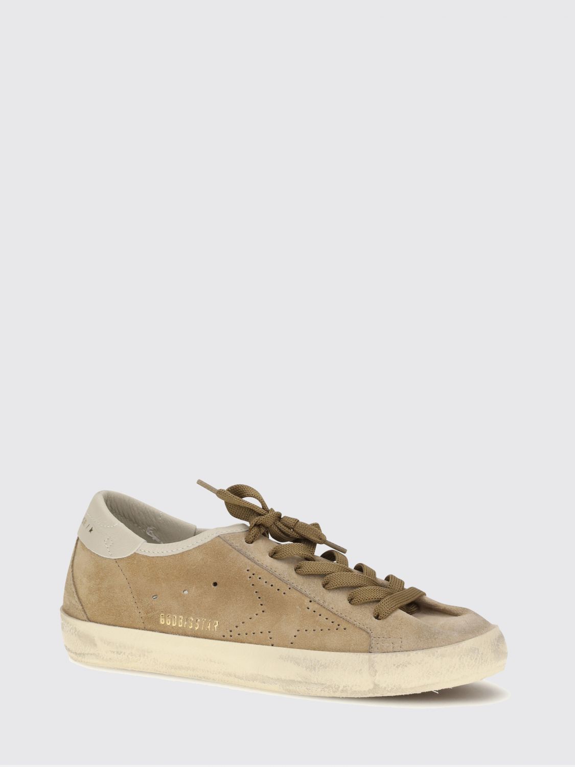 super-star suede calf leather sneakers with distressed effect
