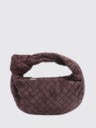 mini jodie handbag in intrecciato leather with knot