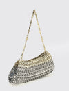 iconic skyline 1969 silver metal mesh shoulder bag