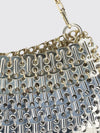 iconic skyline 1969 silver metal mesh shoulder bag