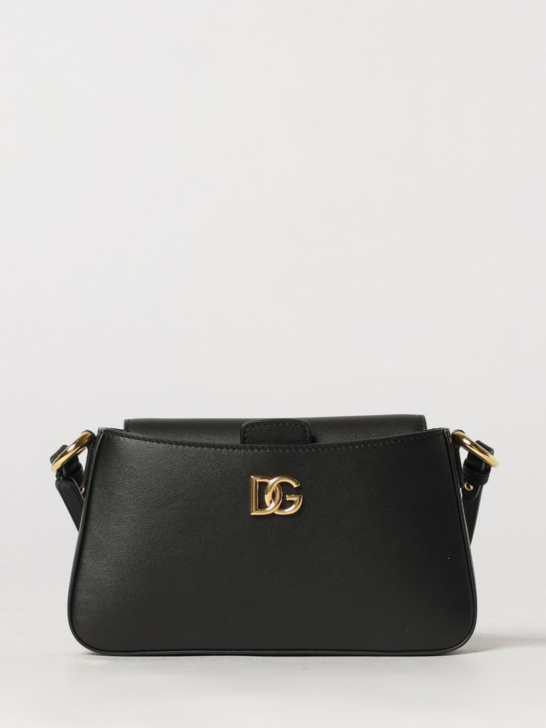 DOLCE &amp; GABBANA OS mini shoulder bag in smooth leather with dg logo