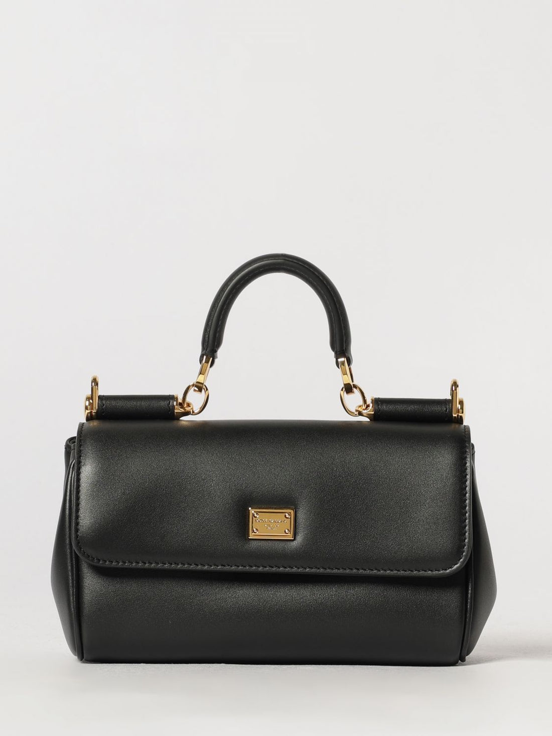 DOLCE &amp; GABBANA OS my sicily mini handbag in leather with logo charm