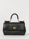 my sicily mini handbag in leather with logo charm