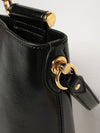 vittoria calfskin leather handbag with removable shoulder strap