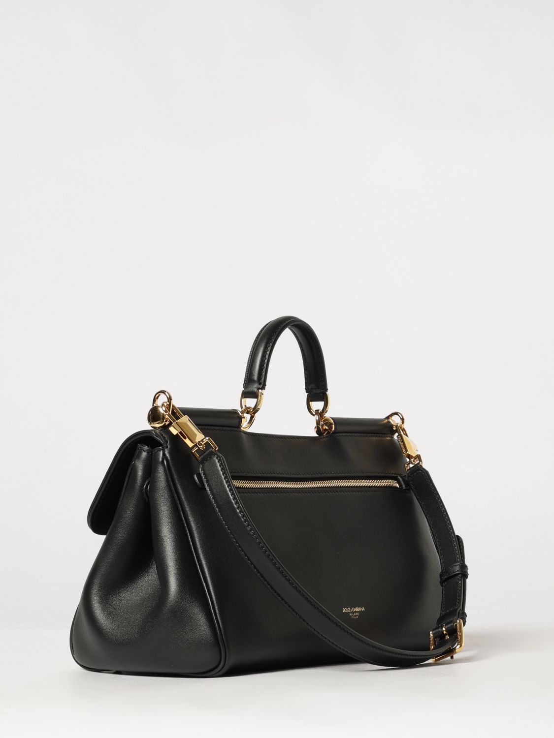 my sicily leather handbag with padlock and shoulder strap