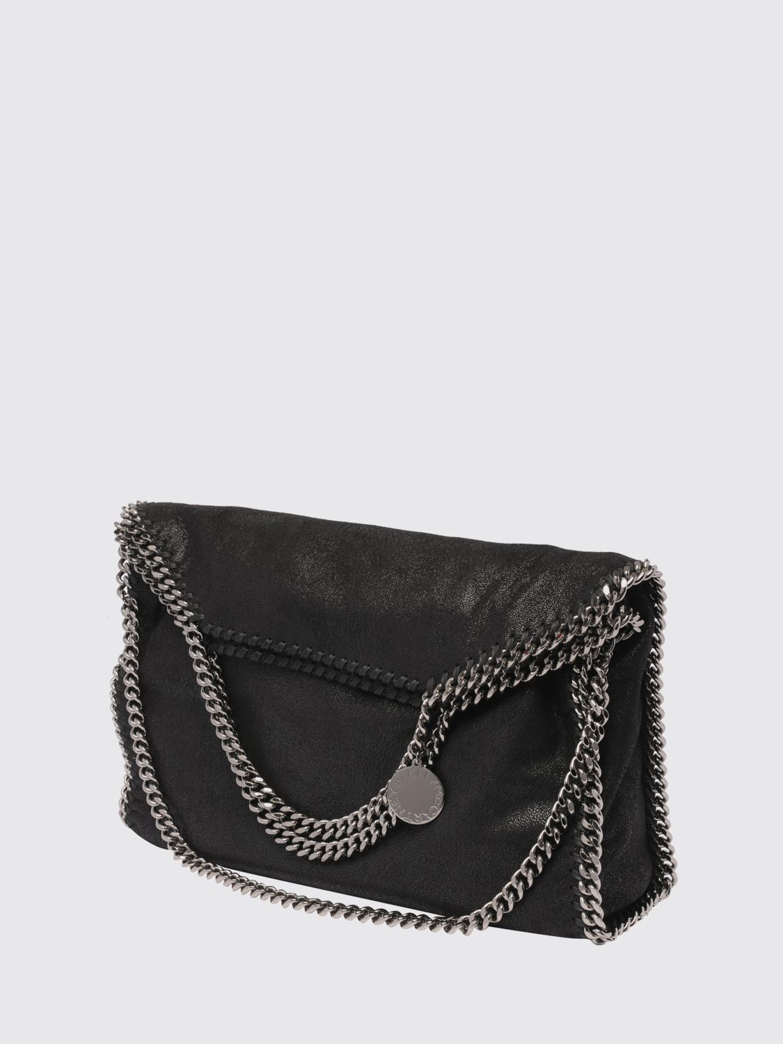 falabella large tote bag in alter mat with chain trims